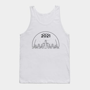 lineart city illustration Tank Top